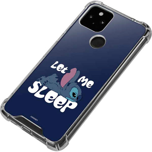 Disney Lilo and Stitch Let Me Sleep Google Pixel 5a 5G Clear Case